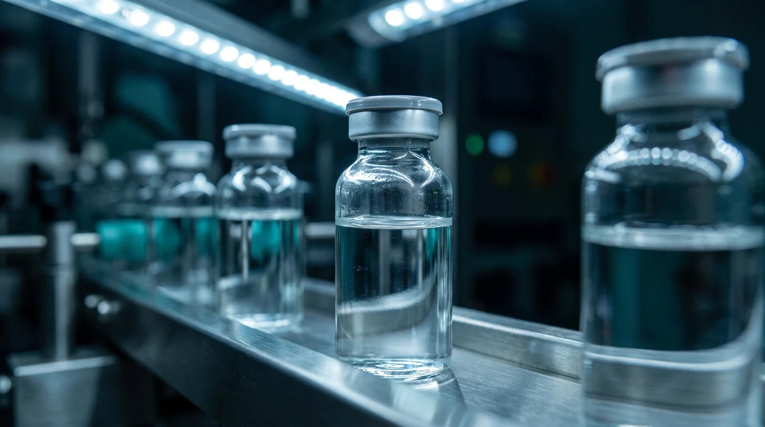 Vials in process at the Marogen Bio facility